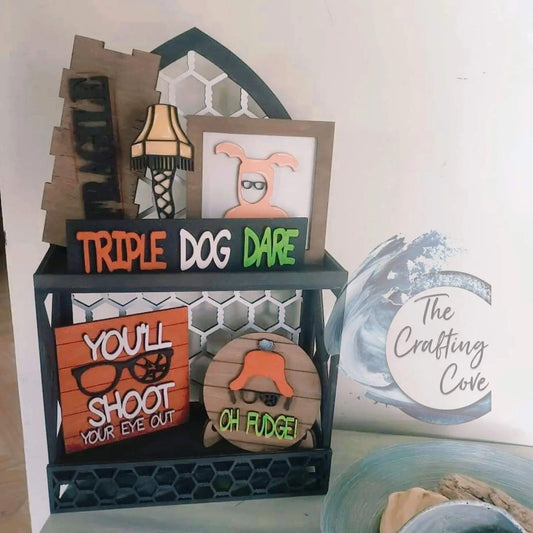 Tier Tray Decor: Triple Dog Dare